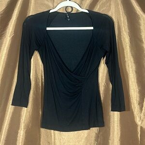 Banana Republic black long sleeve (casual dinner top)